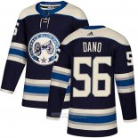 Camiseta Hockey Columbus Blue Jackets 56 Marko Dano Alterno Autentico Azul