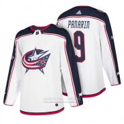 Camiseta Hockey Columbus Blue Jackets 9 Artemi Panarin 2018 Blanco