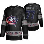 Camiseta Hockey Columbus Blue Jackets Josh Anderson Team Logo Fashion