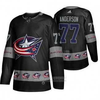 Camiseta Hockey Columbus Blue Jackets Josh Anderson Team Logo Fashion