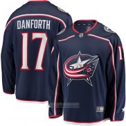 Camiseta Hockey Columbus Blue Jackets Justin Danforth Primera Breakaway Azul