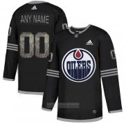 Camiseta Hockey Edmonton Oilers Personalizada Black Shadow