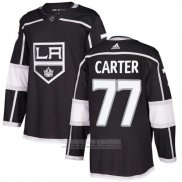 Camiseta Hockey Los Angeles Kings 77 Jeff Carter Negro Primera Autentico Stitched