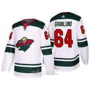 Camiseta Hockey Minnesota Wild 64 Mikael Granlund Segunda 2017-2018 Blanco