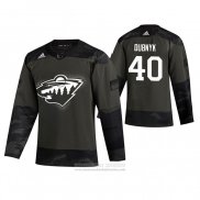 Camiseta Hockey Minnesota Wild Devan Dubnyk 2019 Dia De Los Veteranos Camuflaje