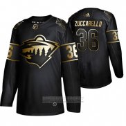 Camiseta Hockey Minnesota Wild Mats Zuccarello Golden Edition Negro