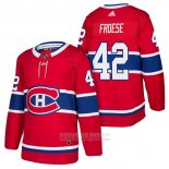 Camiseta Hockey Montreal Canadiens 42 Byron Froese Autentico Primera 2018 Rojo