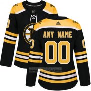 Camiseta Hockey Mujer Boston Bruins Primera Personalizada Negro