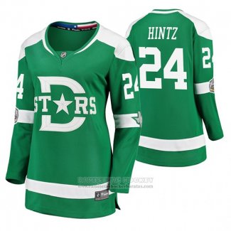 Camiseta Hockey Mujer Dallas Stars Roope Hintz Breakaway Jugador 2020 Winter Classic Verde