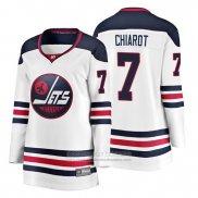 Camiseta Hockey Mujer Winnipeg Jets Ben Chiarot Heritage Breakaway Blanco