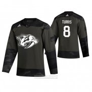 Camiseta Hockey Nashville Predators Kyle Turris 2019 Dia De Los Veteranos Camuflaje