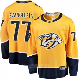 Camiseta Hockey Nashville Predators Luke Evangelista Premier Breakaway Oro