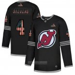 Camiseta Hockey New Jersey Devils Stevens 2020 USA Flag Negro