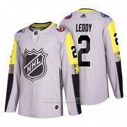 Camiseta Hockey New York Islanders Nick Leddy Gray 2018 All Star