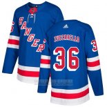 Camiseta Hockey New York Rangers 36 Mats Zuccarello Autentico Primera 2018 Azul