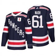 Camiseta Hockey New York Rangers 61 Rick Nash Winter Classic Autentico 2018 Azul