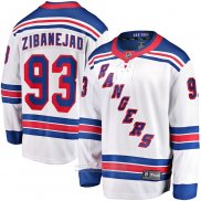 Camiseta Hockey New York Rangers Mika Zibanejad Segunda Premier Breakaway Blanco