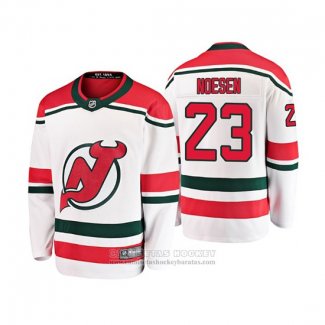 Camiseta Hockey Nino New Jersey Devils Stefan Noesen Alterno Breakaway Blanco