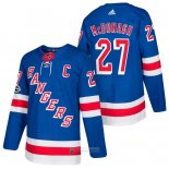 Camiseta Hockey Nino New York Rangers 27 Ryan Mcdonagh Azul 2018 Autentico Primera