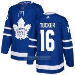 Camiseta Hockey Nino Toronto Maple Leafs 16 Darcy Tucker Azul Primera Autentico Stitched