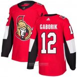 Camiseta Hockey Ottawa Senators 12 Marian Gaborik Primera Autentico Rojo