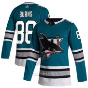 Camiseta Hockey San Jose Sharks Brent Burns Autentico Verde