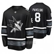 Camiseta Hockey San Jose Sharks Joe Pavelski 2019 All Star Negro