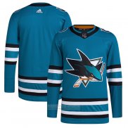 Camiseta Hockey San Jose Sharks Primera Autentico Verde