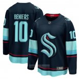 Camiseta Hockey Seattle Kraken Matty Beniers Premier Breakaway Azul