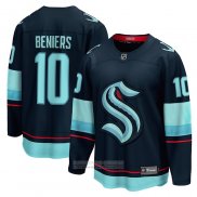 Camiseta Hockey Seattle Kraken Matty Beniers Premier Breakaway Azul