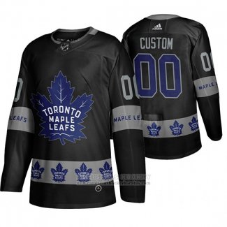 Camiseta Hockey Toronto Maple Leafs Personalizada Breakaway Negro