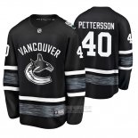 Camiseta Hockey Vancouver Canucks Elias Pettersson 2019 All Star Negro