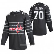 Camiseta Hockey Washington Capitals Braden Holtby Autentico 2020 All Star Gris