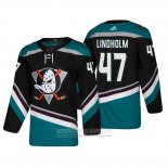 Camiseta Hockey Anaheim Ducks Hampus Lindholm Alterno 25 Aniversario Autentico Negro