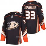 Camiseta Hockey Anaheim Ducks Jakob Silfverberg Primera Autentico 33 2018 Negro