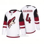 Camiseta Hockey Arizona Coyotes Niklas Hjalmarsson 2018 Season Centennial Patch Team Road Blanco