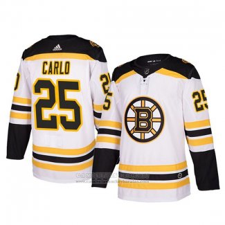 Camiseta Hockey Boston Bruins Brandon Carlo Autentico Segunda Blanco