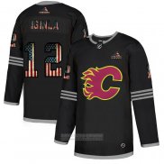 Camiseta Hockey Calgary Flames Iginla 2020 USA Flag Negro