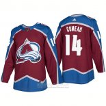 Camiseta Hockey Colorado Avalanche 14 Blake Comeau Primera Premier 2017-2018 Rojo