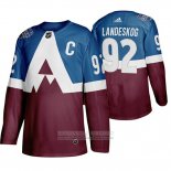 Camiseta Hockey Colorado Avalanche Gabriel Landeskog 2020 Stadium Series Azul