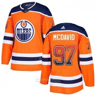 Camiseta Hockey Edmonton Oilers Connor Mcdavid Drift Fashion Naranja