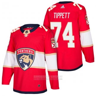 Camiseta Hockey Florida Panthers 74 Owen Tippett Autentico Primera 2018 Rojo