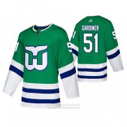 Camiseta Hockey Hartford Whalers Jake Gardiner Autentico Heritage Verde