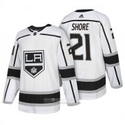 Camiseta Hockey Los Angeles Kings 21 Nick Shore Autentico Segunda 2018 Blanco