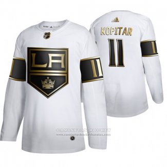 Camiseta Hockey Los Angeles Kings Anze Kopitar Golden Edition Limited Blanco