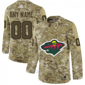 Camiseta Hockey Minnesota Wild 2019 Personalizada Camuflaje