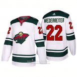 Camiseta Hockey Minnesota Wild 22 Niederreiter Segunda 2017-2018 Blanco