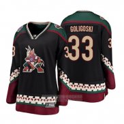 Camiseta Hockey Mujer Arizona Coyotes Alex Goligoski Heritage Alterno Breakaway Negro