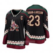 Camiseta Hockey Mujer Arizona Coyotes Oliver Ekman Larsson Heritage Alterno Breakaway Negro