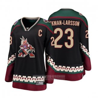 Camiseta Hockey Mujer Arizona Coyotes Oliver Ekman Larsson Heritage Alterno Breakaway Negro